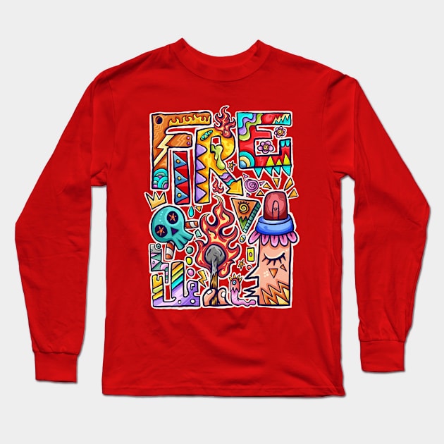 FIRE Long Sleeve T-Shirt by Koyung500